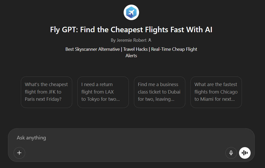ai flight search